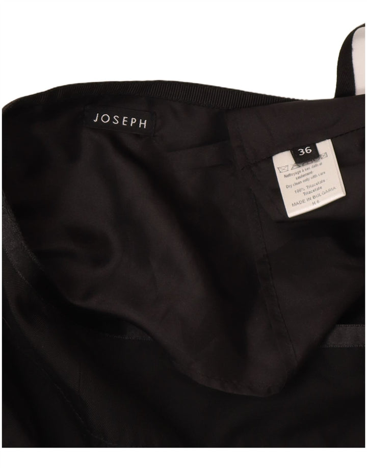 JOSEPH Wrap-nederdel til kvinder EU 36 Small W26 Black Triacetate Classic