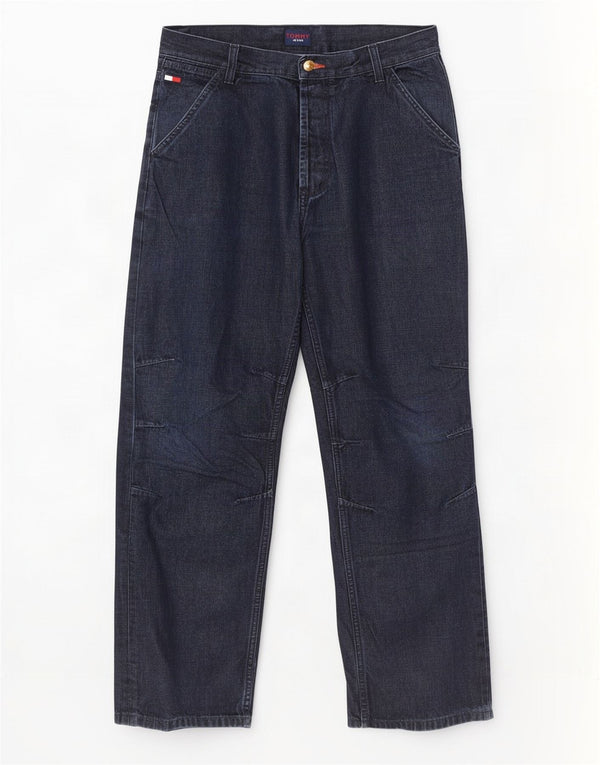 Tommy Hilfiger Straight Jeans til mænd W32 L32 Marineblå Bomuld