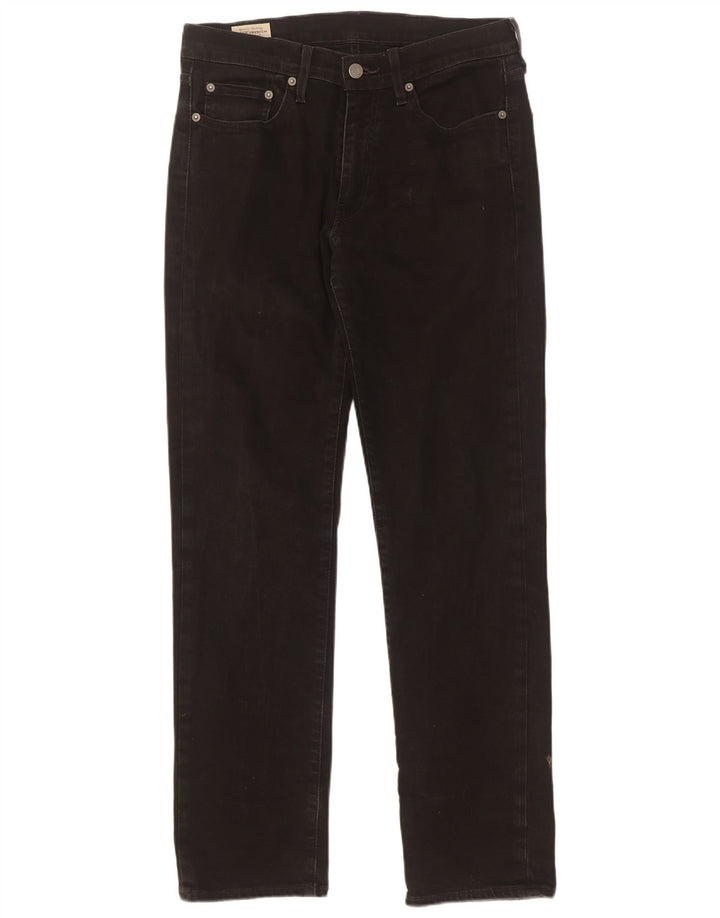 Levi's Straight Jeans til mænd W30 L32 Sort bomuld