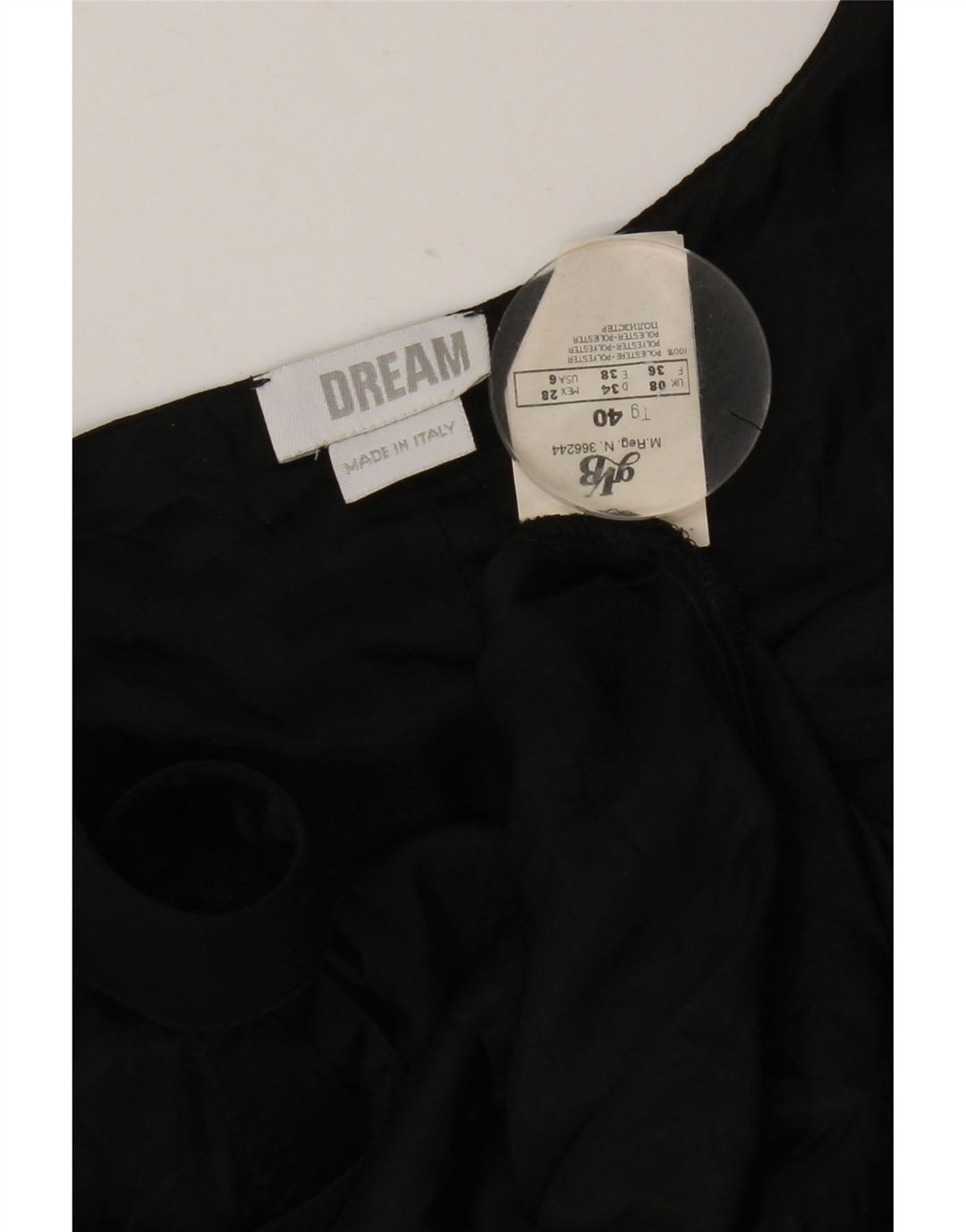 Drømme Kvinders Aften Ærmeløs A-Line Kjole UK 8 Lille Sort Polyester