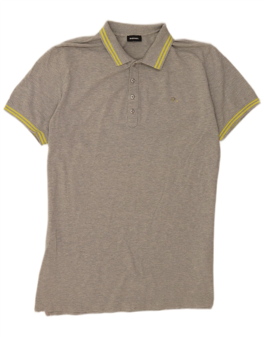 Diesel Polo Shirt til mænd XL Gråstribet bomuld