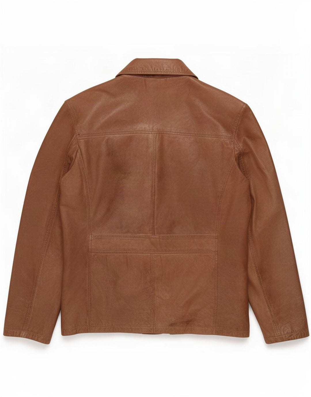 Vintage herre 2-knaps læder blazerjakke UK 40 Large Brown