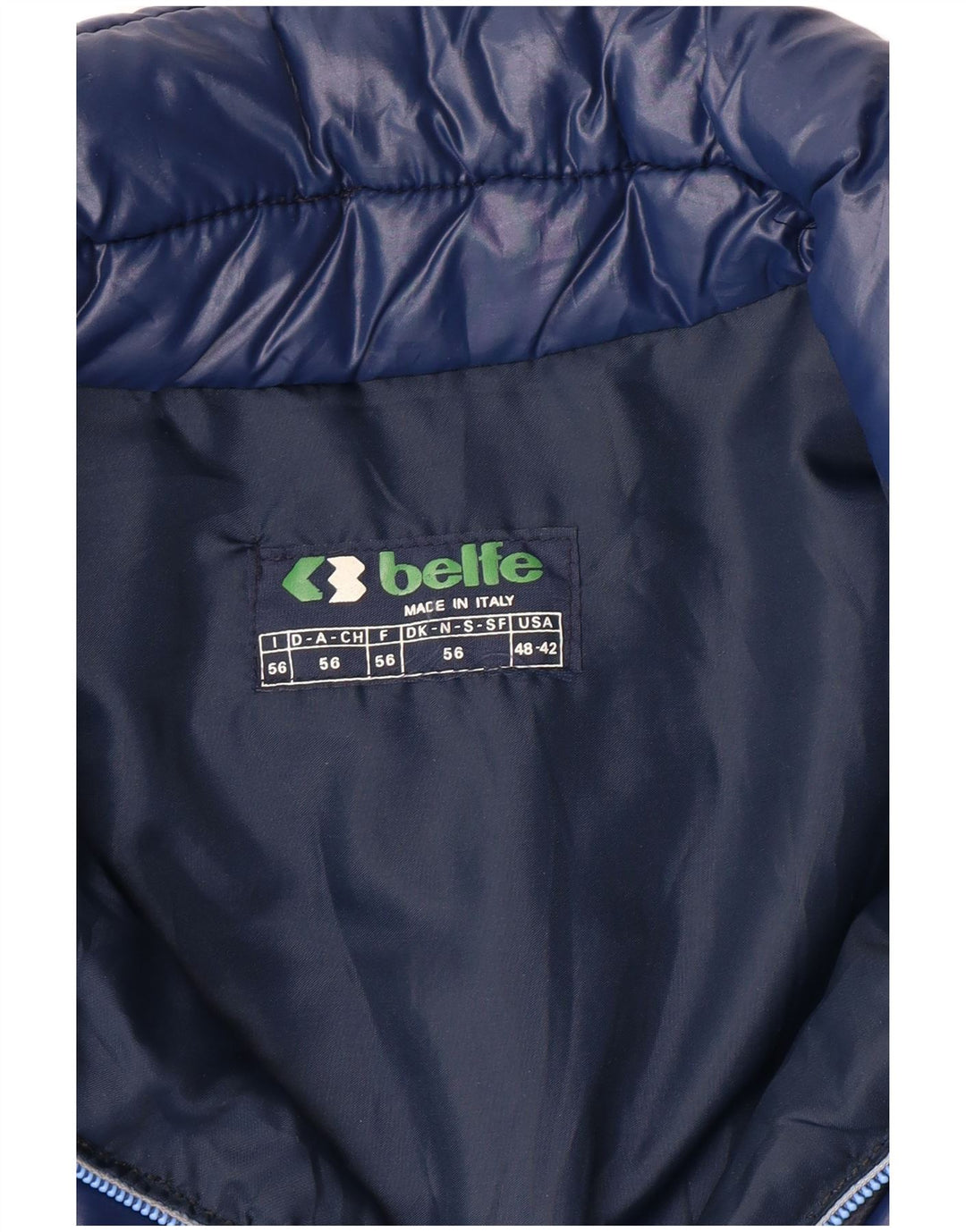 Belfe Polstret Herrejakke IT 56 3XL Blå Colourblock