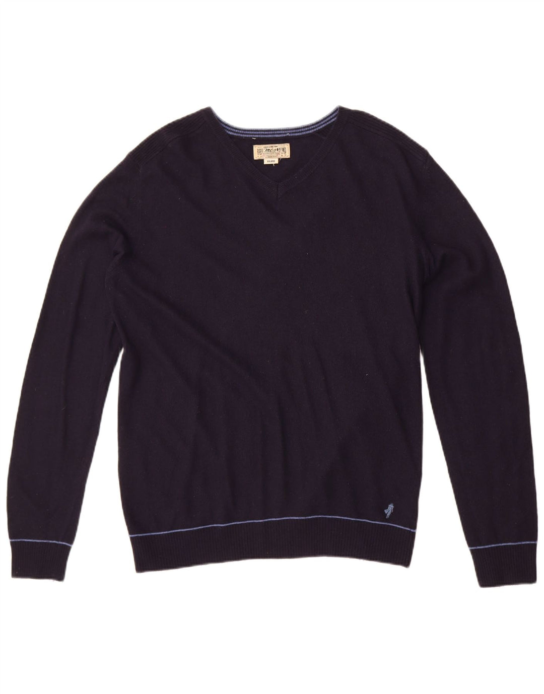 Marlboro Classics Herre V-hals sweater 2XL marineblå polyamid