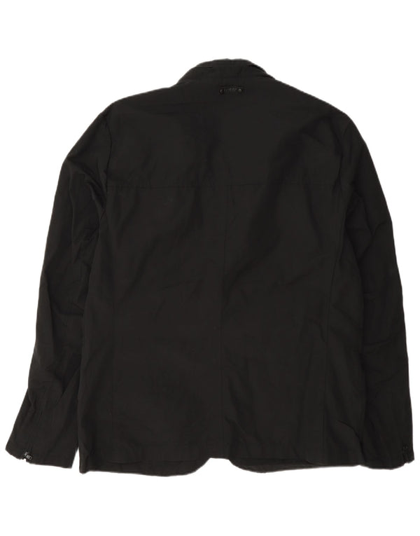 Dkny Herre 3 Knapper Blazer Jakke UK 40 Stor Sort Bomuld