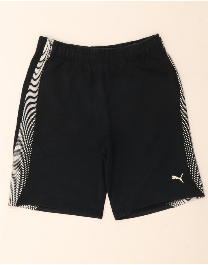 Puma Herre Sportshorts Store Sorte Geometriske