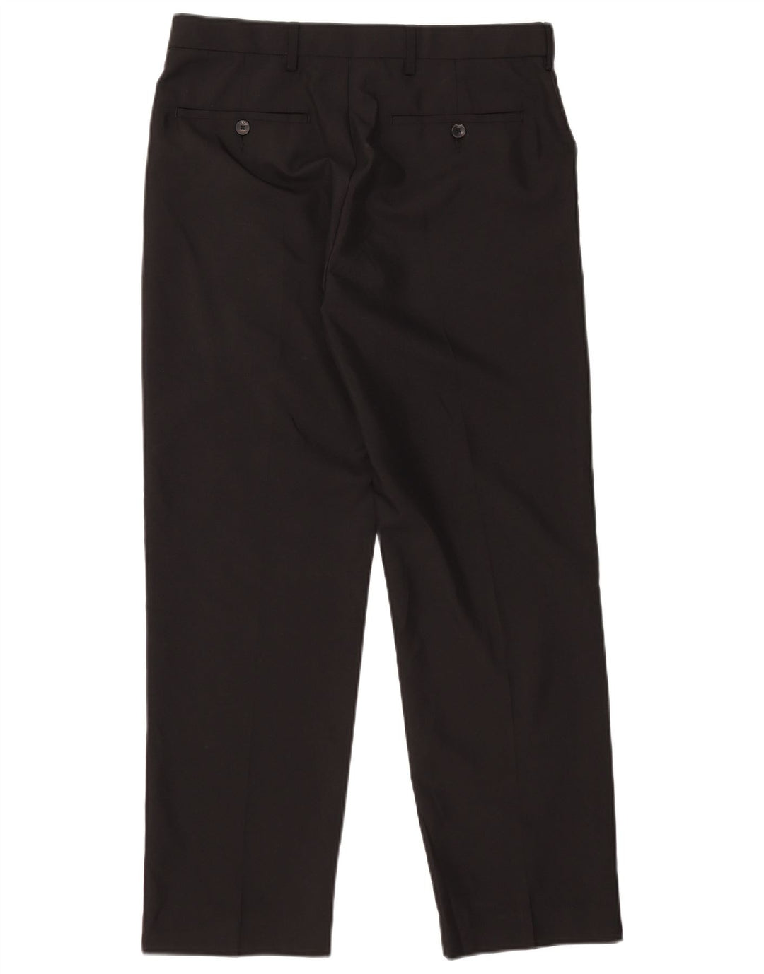 Marks & Spencer Herre Regular Fit Chinobukser W32 L29 Sort polyester