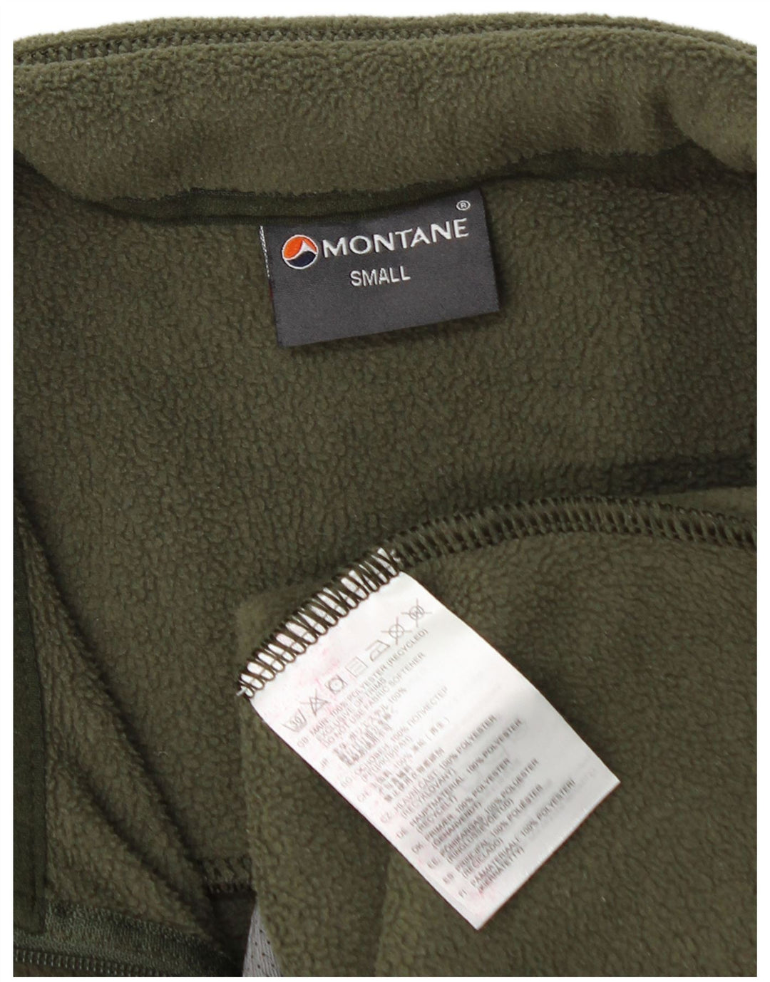 Montane Herre fleecejakke UK 36 Small Khaki Polyester