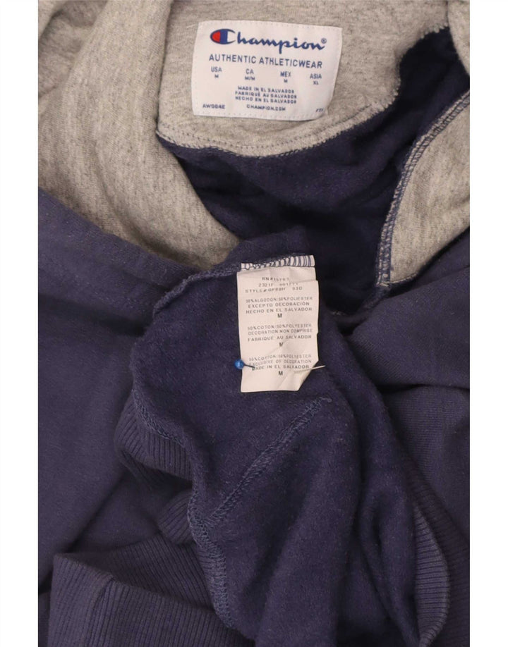 Champion Herre grafisk Regular Fit hættetrøje Jumper Medium Marineblå Bomuld