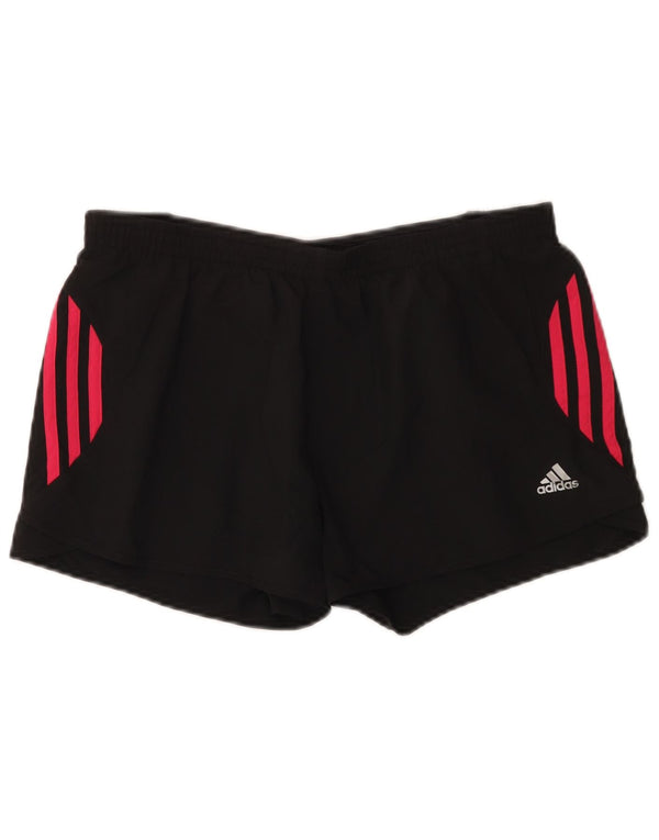 Adidas Womens Climacool Sports Shorts UK 12 Medium Black Polyester