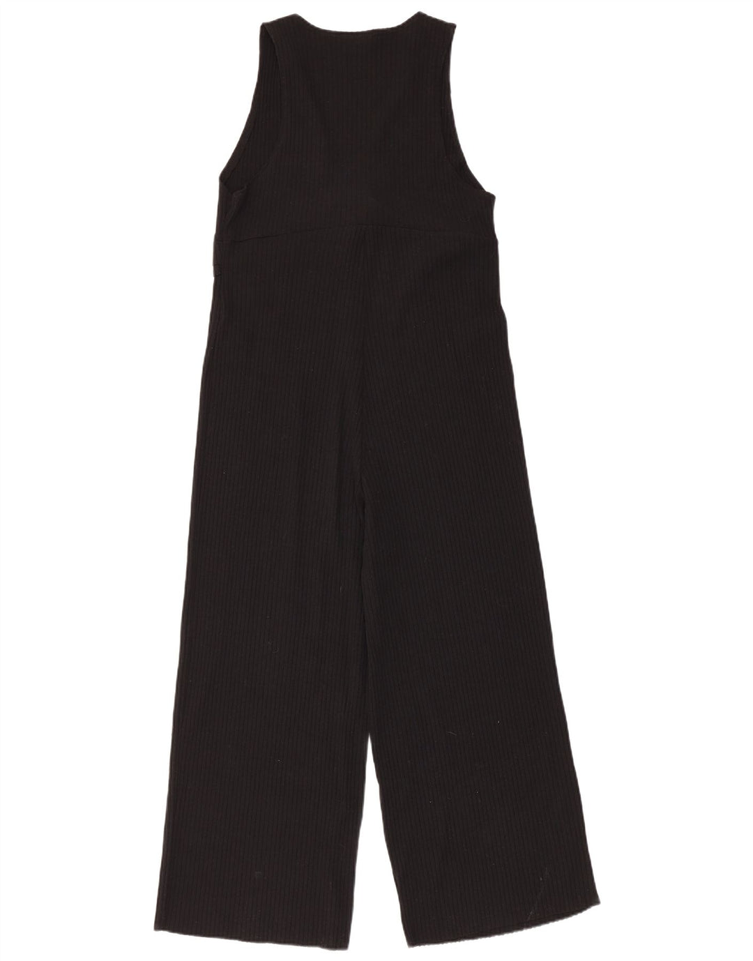 Zara Dame Ærmeløs Jumpsuit UK 12 Medium Sort Bomuld