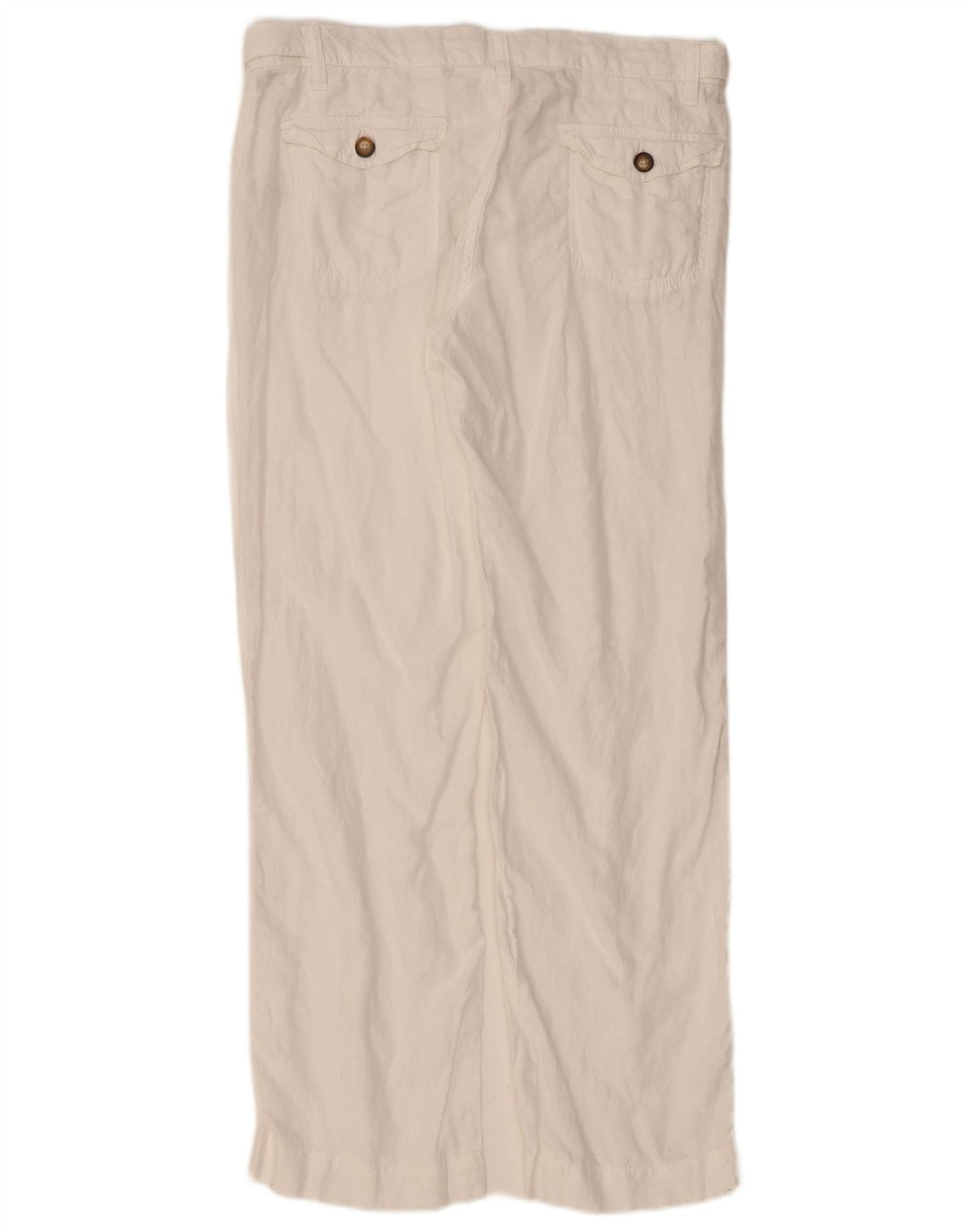 Fat Face Dame lige Chino Bukser UK 12 Medium W34 L31 White Linen