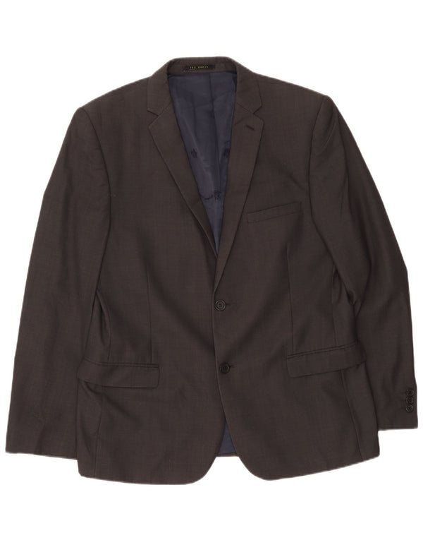 Ted Baker Herre 2-knaps blazerjakke UK 42 XL Grå uld