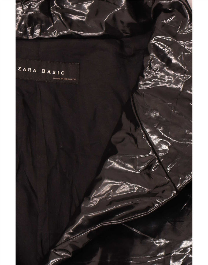 Zara Womens Bomber Jacket UK 10 Small Black
