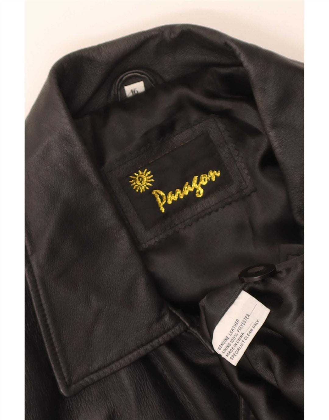 Paragon Herre Læderjakke UK 16 Large Sort