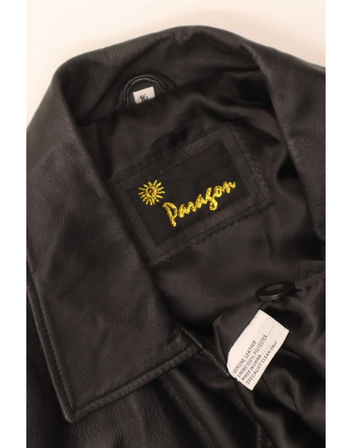 Paragon Herre Læderjakke UK 16 Large Sort