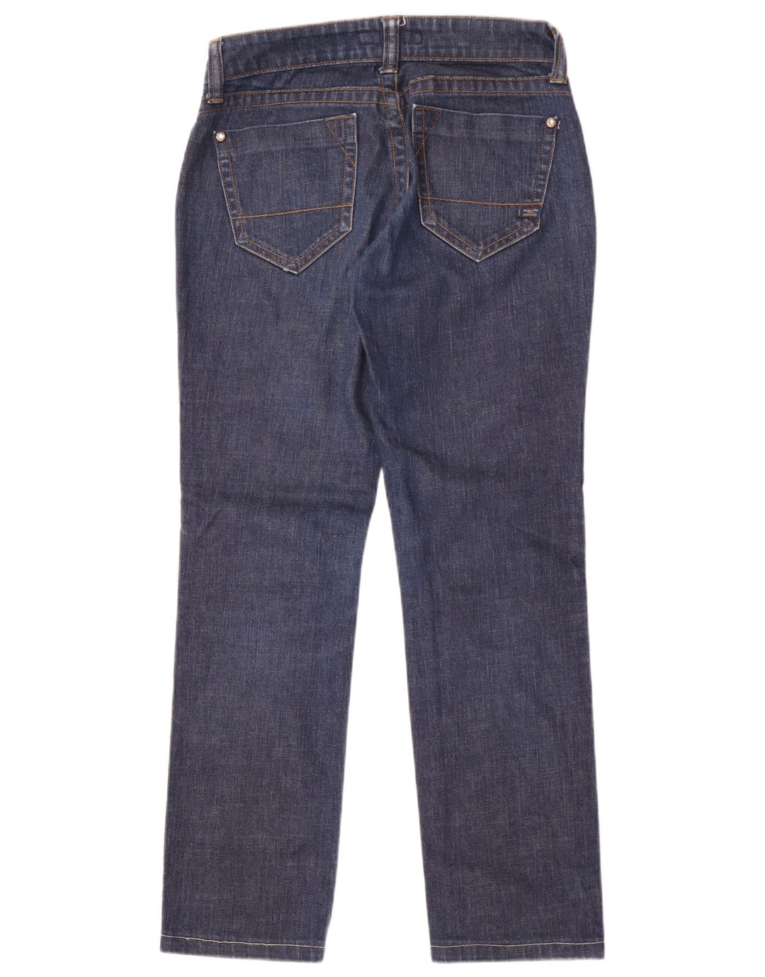 Massimo Dutti Dame Straight Jeans W27 L29 Marineblå Bomuld