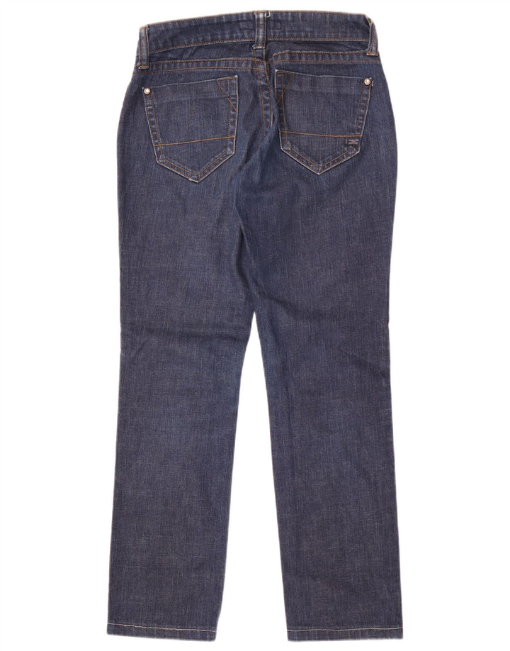 Massimo Dutti Dame Straight Jeans W27 L29 Marineblå Bomuld