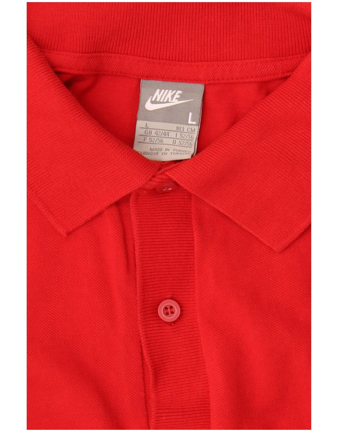 Nike Polo skjorte til mænd UK 42/44 Large Red