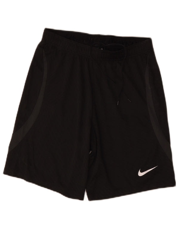 Nike Dame Slim Fit Sports Shorts UK 10 Small Black Polyester Sports
