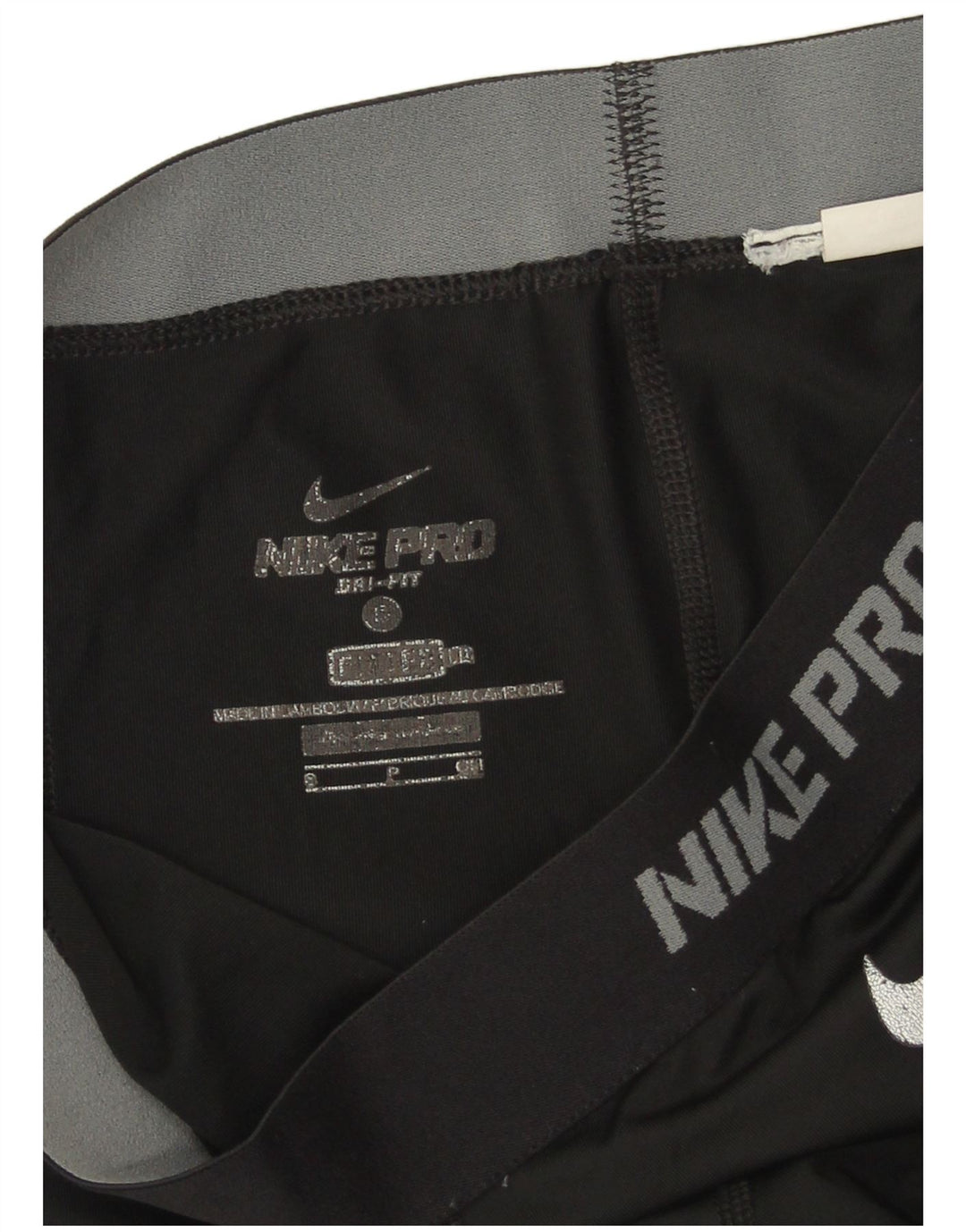 NIKE Womens Dri Fit Leggings UK 8 Small Black