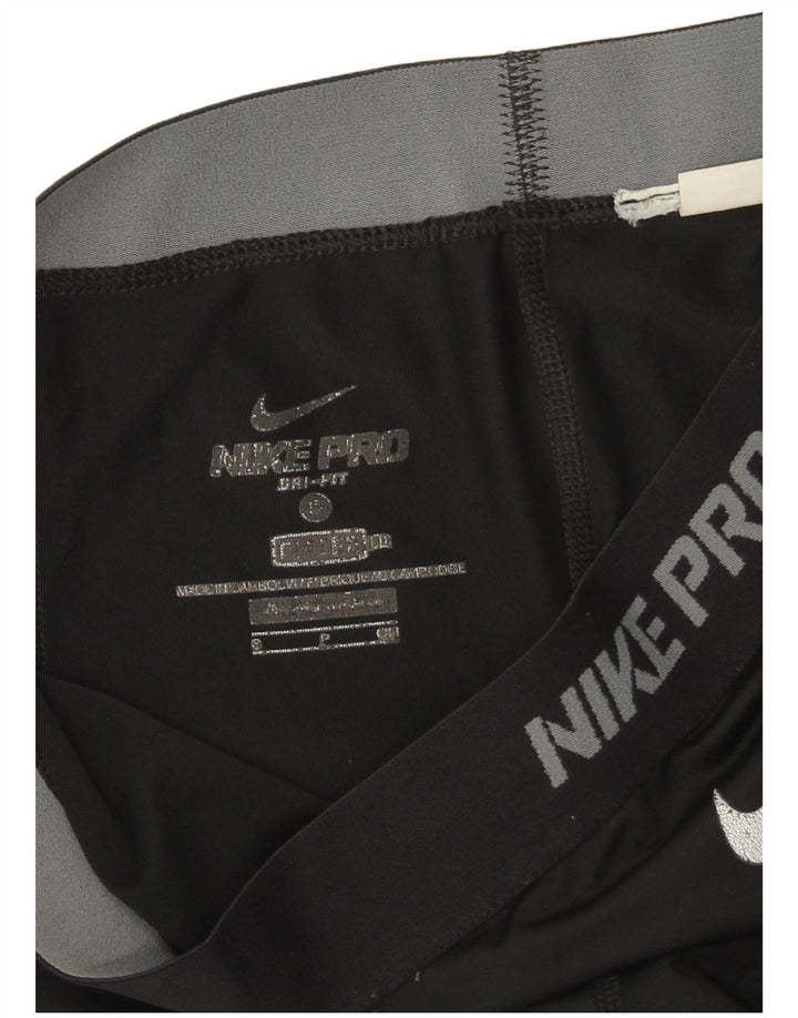 NIKE Womens Dri Fit Leggings UK 8 Small Black