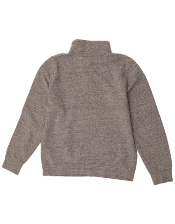 Jack Wills Herre lynlåshals Classic Fit Sweatshirt Jumper Large Grå Flecked