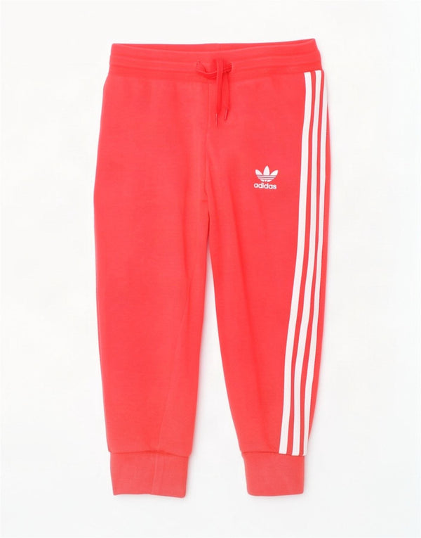Adidas Pige Træningsdragt Bukser Joggers 2-3 År Rød Bomuld
