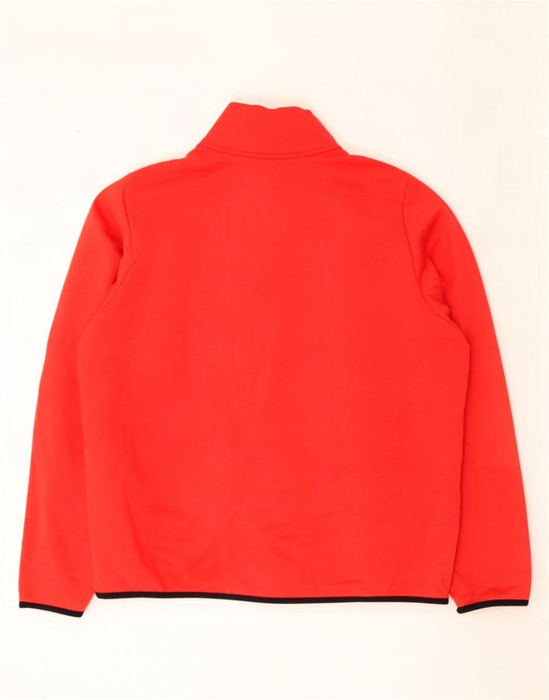 Nike Herre Dri Fit Sweatshirt med lynlås, stor rød polyester