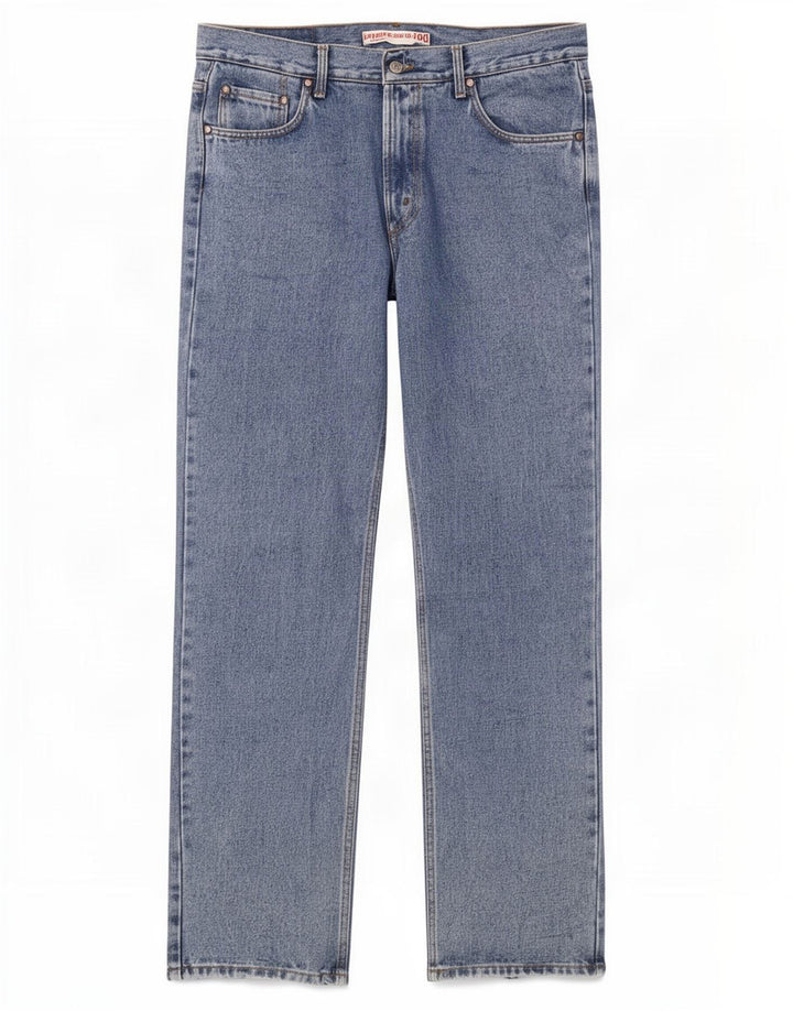 Carrera Mens 700 Regular Straight Jeans W38 L34 Blå Bomuld