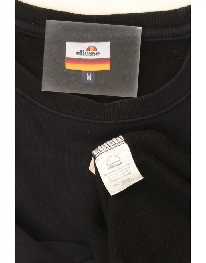 ELLESSE Sweatshirt til mænd Medium Sort Bomuld