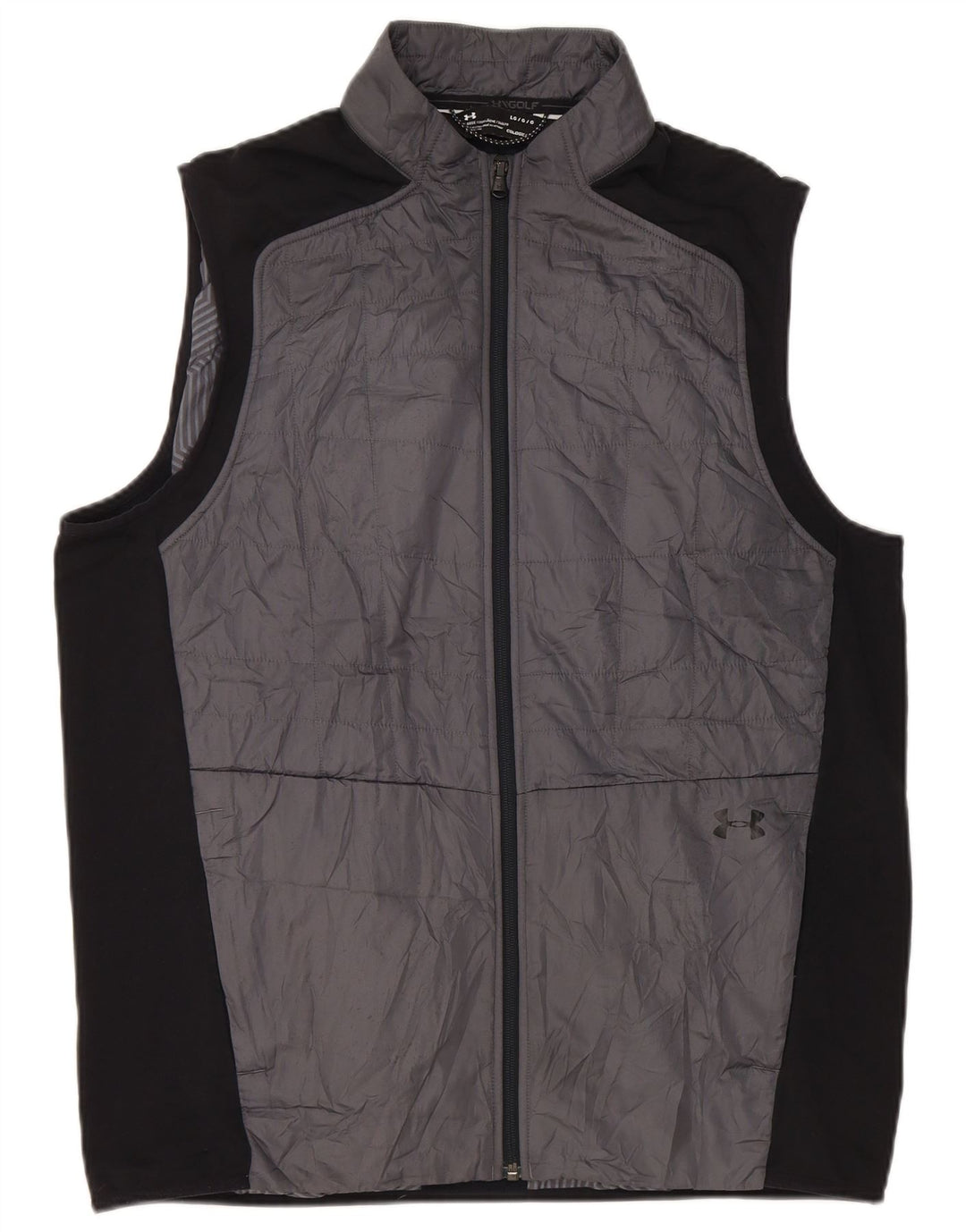 Under Armour Herre Polstret Gilet UK 40 Large Grå Colourblock Polyester