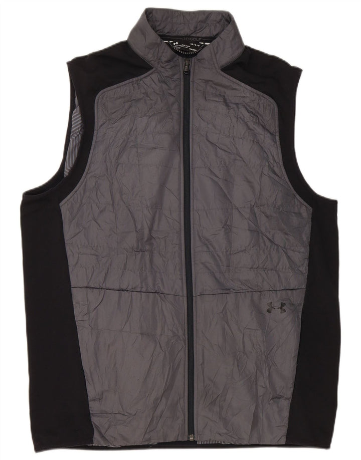 Under Armour Herre Polstret Gilet UK 40 Large Grå Colourblock Polyester