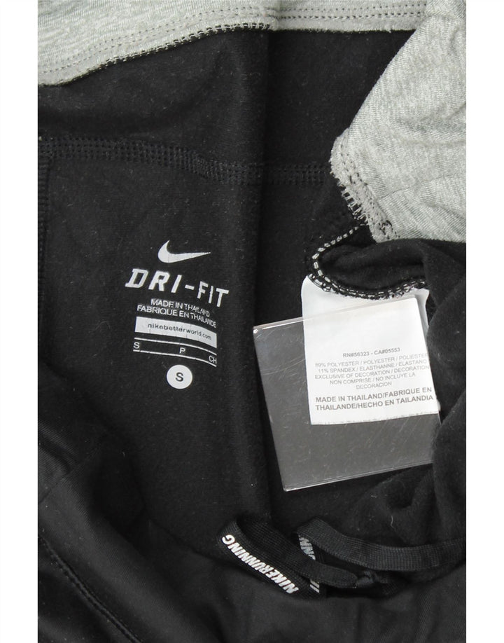 NIKE Womens Dri Fit Tracksuit Trousers UK 10 Small  Black Polyester Vintage Nike and Second-Hand Nike from Messina Hembry 