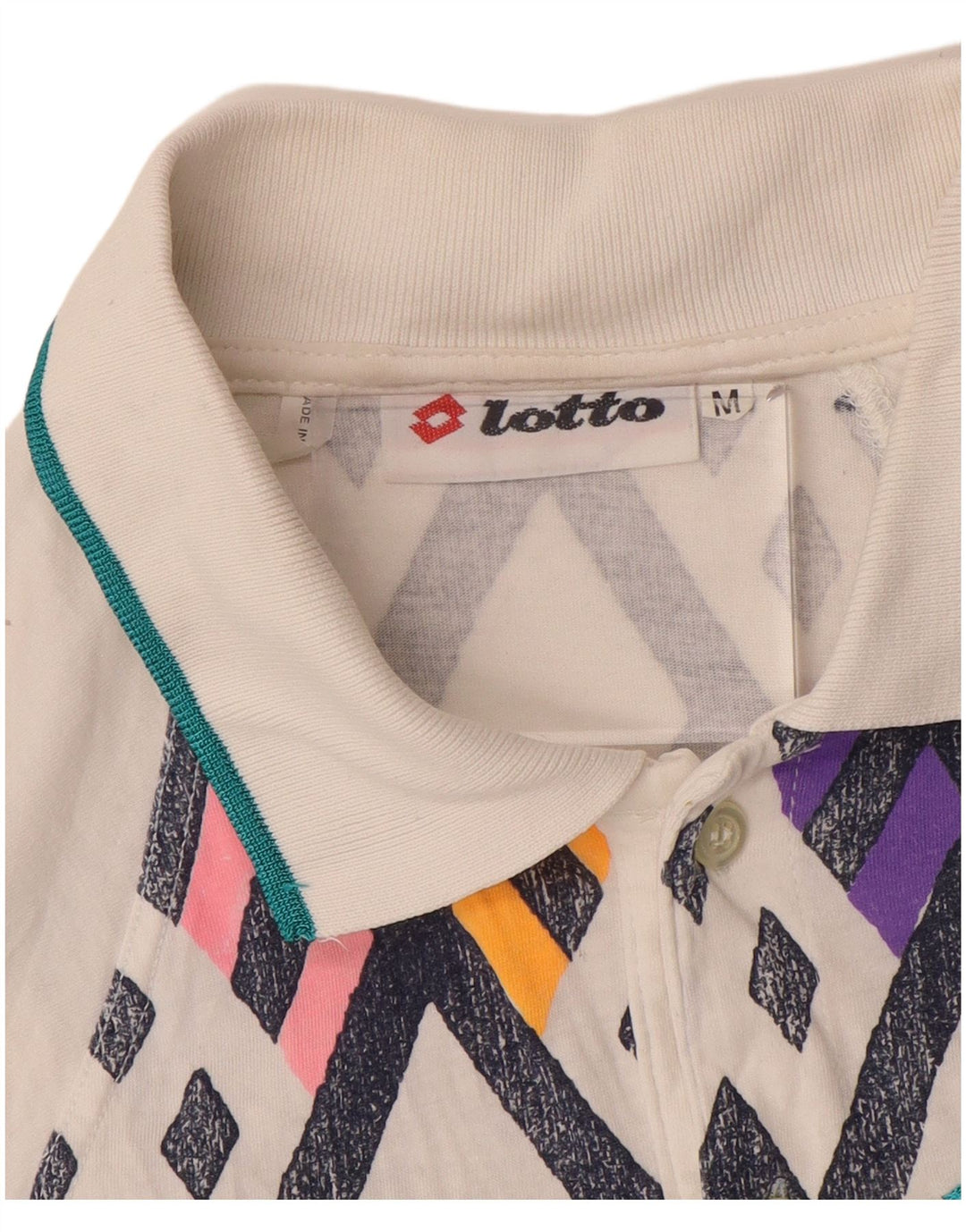 LOTTO Herre poloshirt Medium Hvid Geometrisk