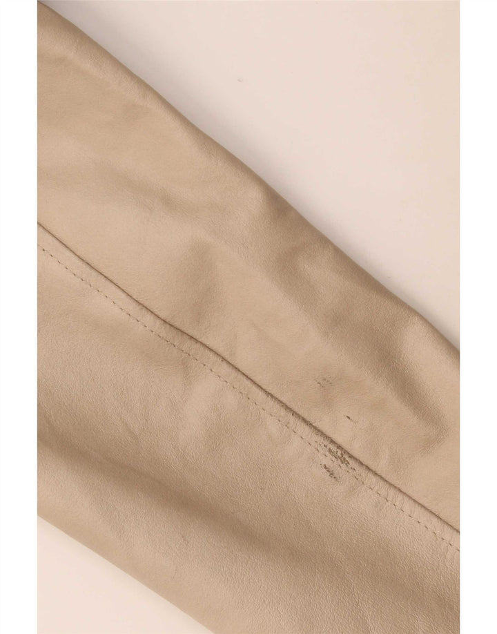 Vintage dame læderjakke IT 46 Large Beige