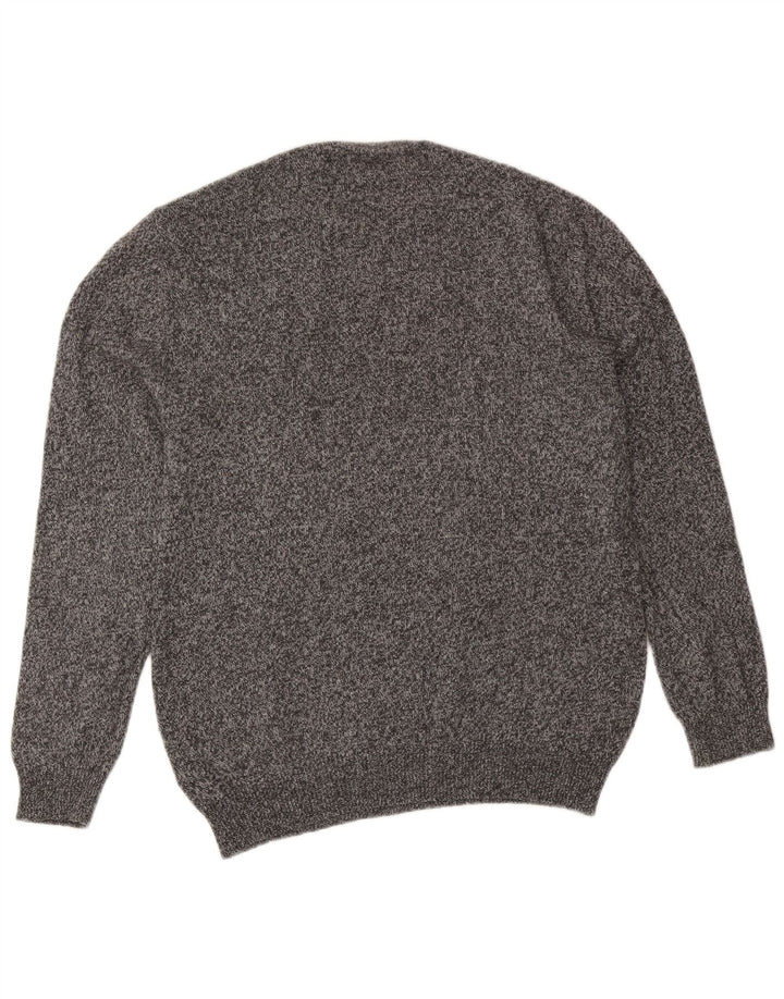 Jack Wills Herre Crew Neck Jumper Sweater Stor Grå Flecked Merino Wool