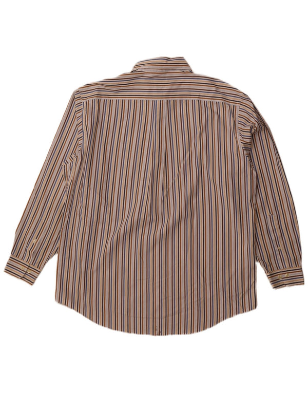 Brooks Brothers Herre 346 skjorte stor flerfarvet nålestribet bomuld