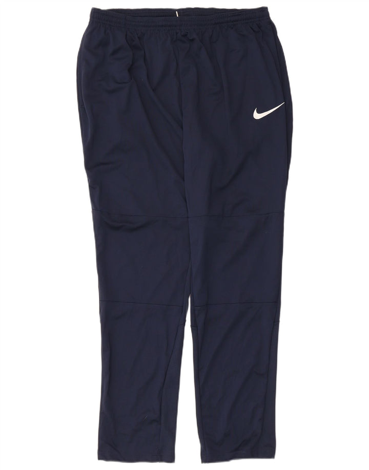 Nike træningsdragt bukser til mænd XL marineblå polyester sport