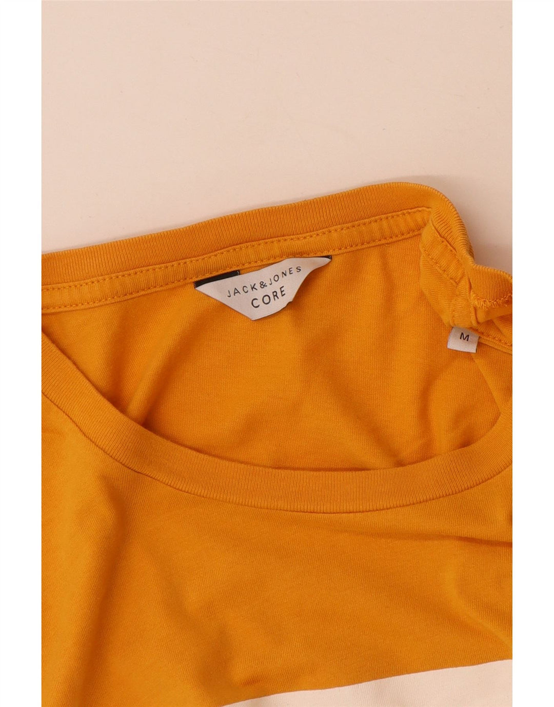Jack & Jones Herre grafisk T-shirt Top Medium Gul Bomuld