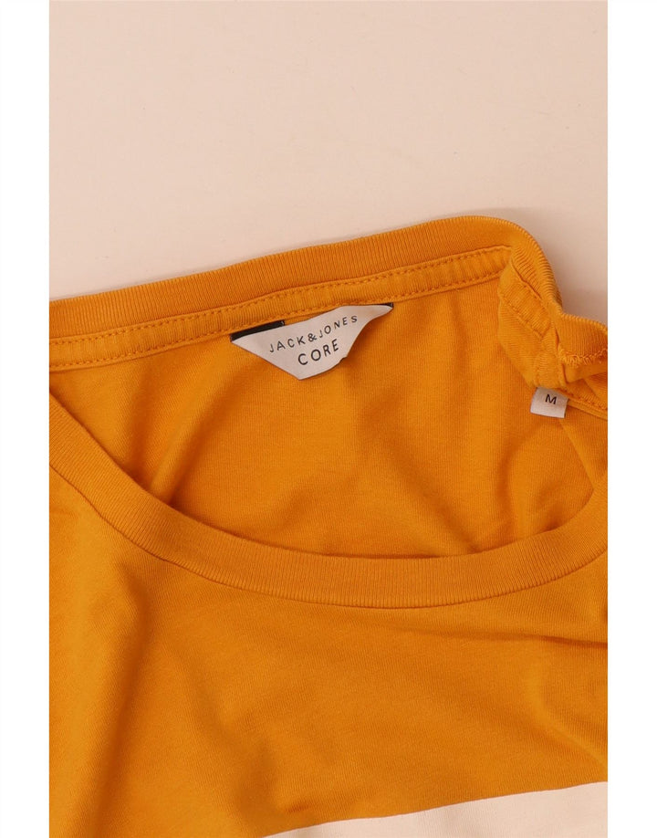 Jack & Jones Herre grafisk T-shirt Top Medium Gul Bomuld