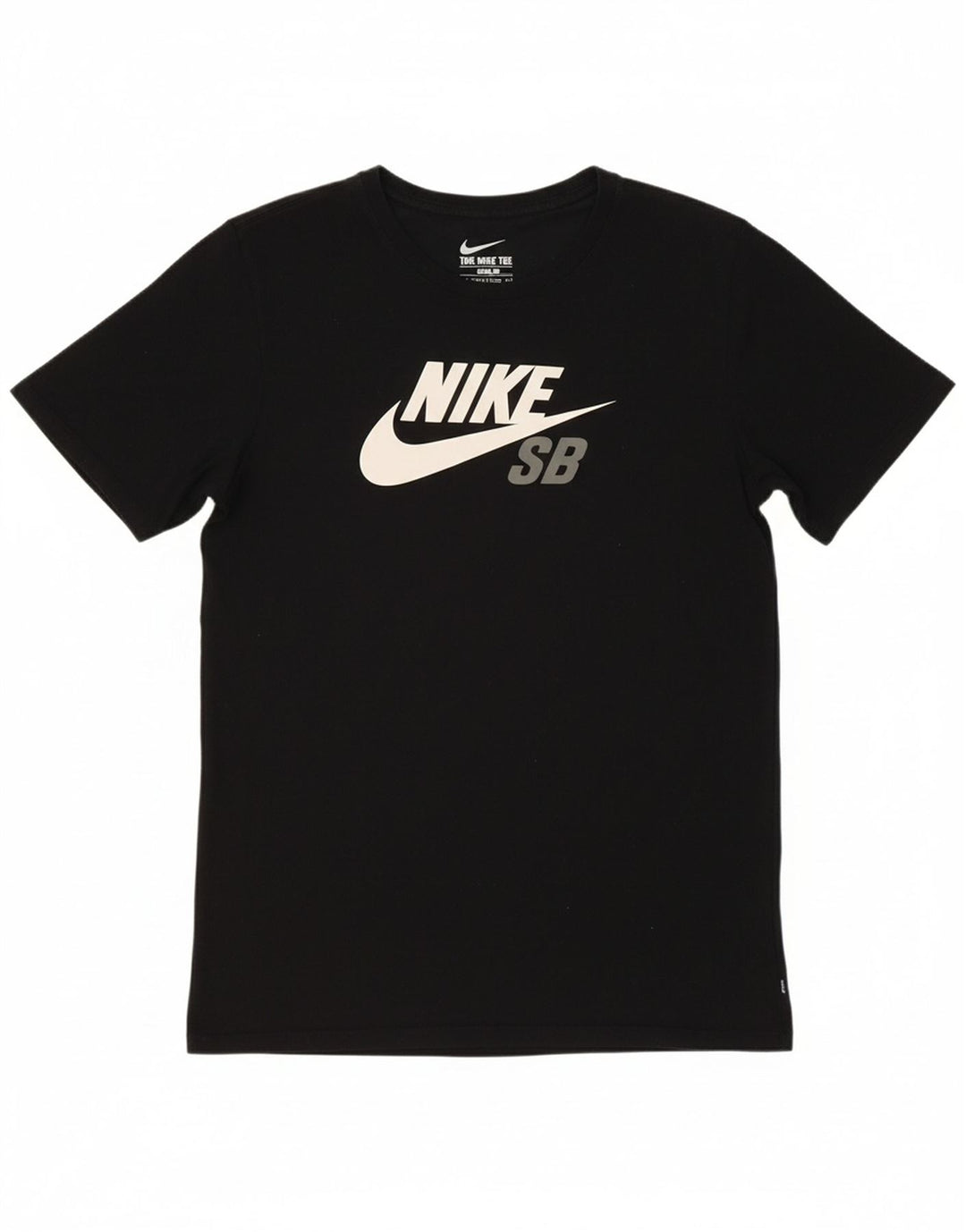NIKE Mens Athletic Cut Graphic T-Shirt Top Small Black Cotton
