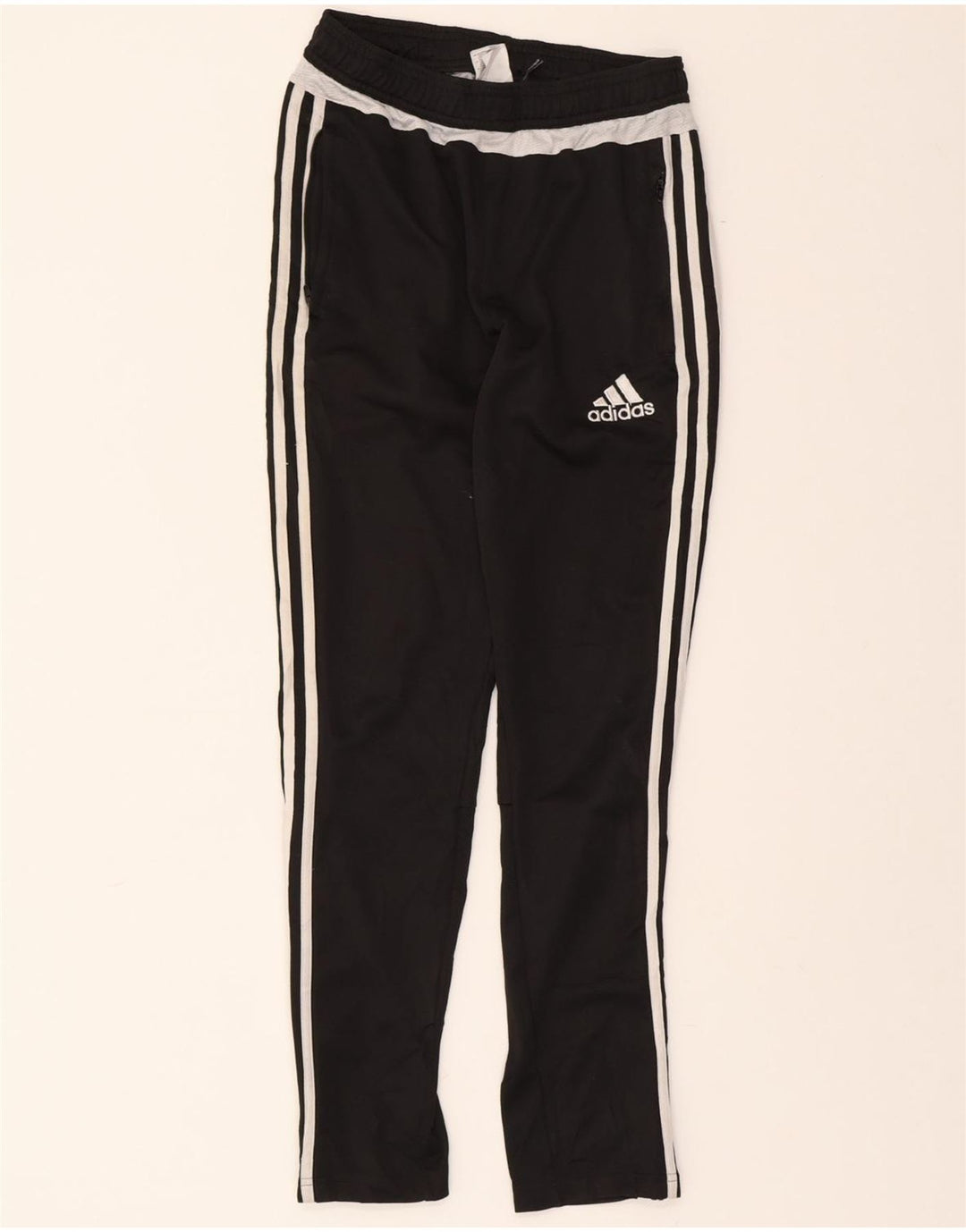 ADIDAS Boys Climacool Tracksuit Trousers 13-14 Years  Black Polyester Vintage Adidas and Second-Hand Adidas from Messina Hembry 