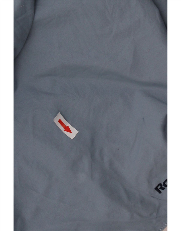 REEBOK Dame Oversized Hættetrøje Regnjakke UK 16 Large Blue