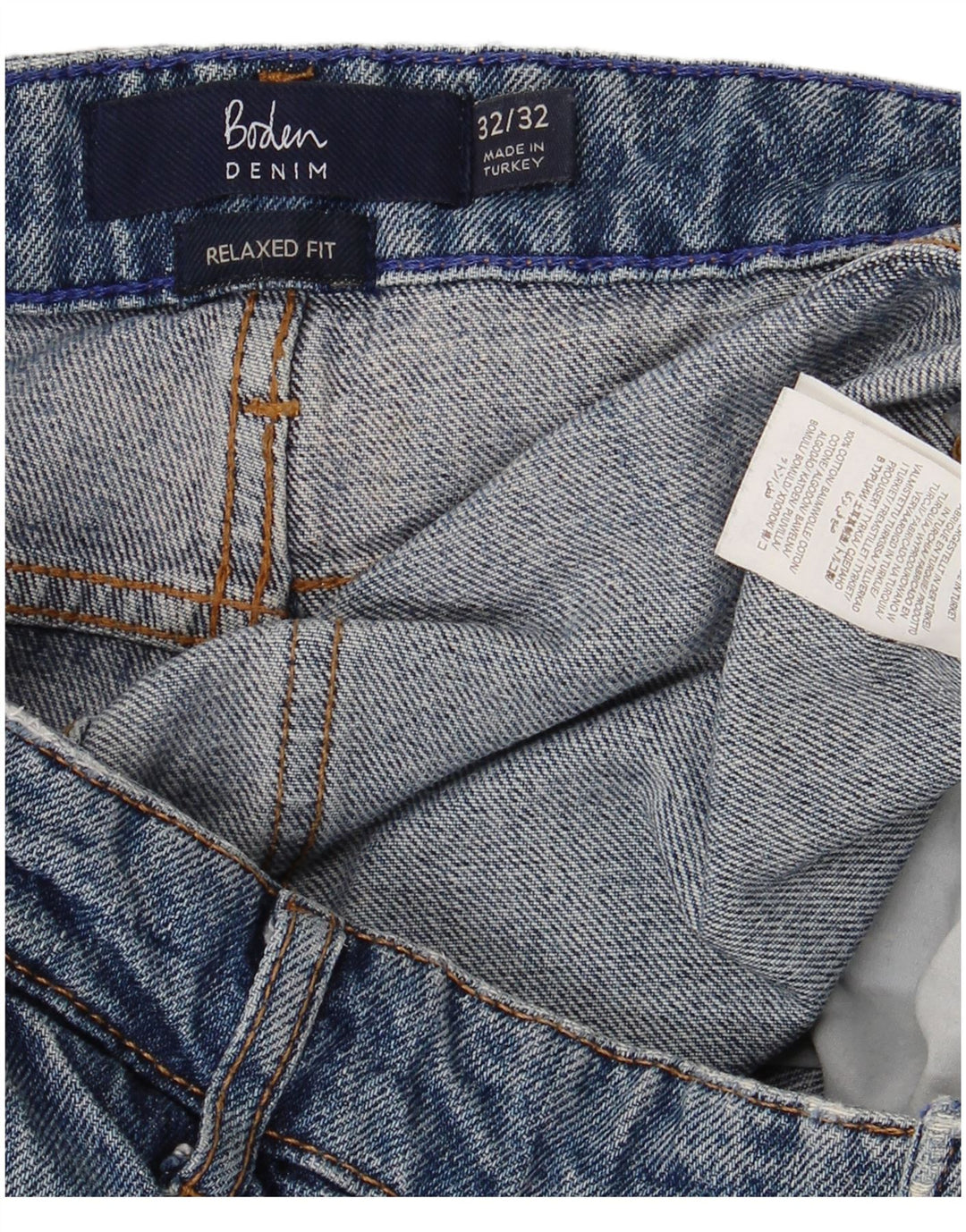 Boden Dame Løse Jeans W32 L29 Blå Bomuld