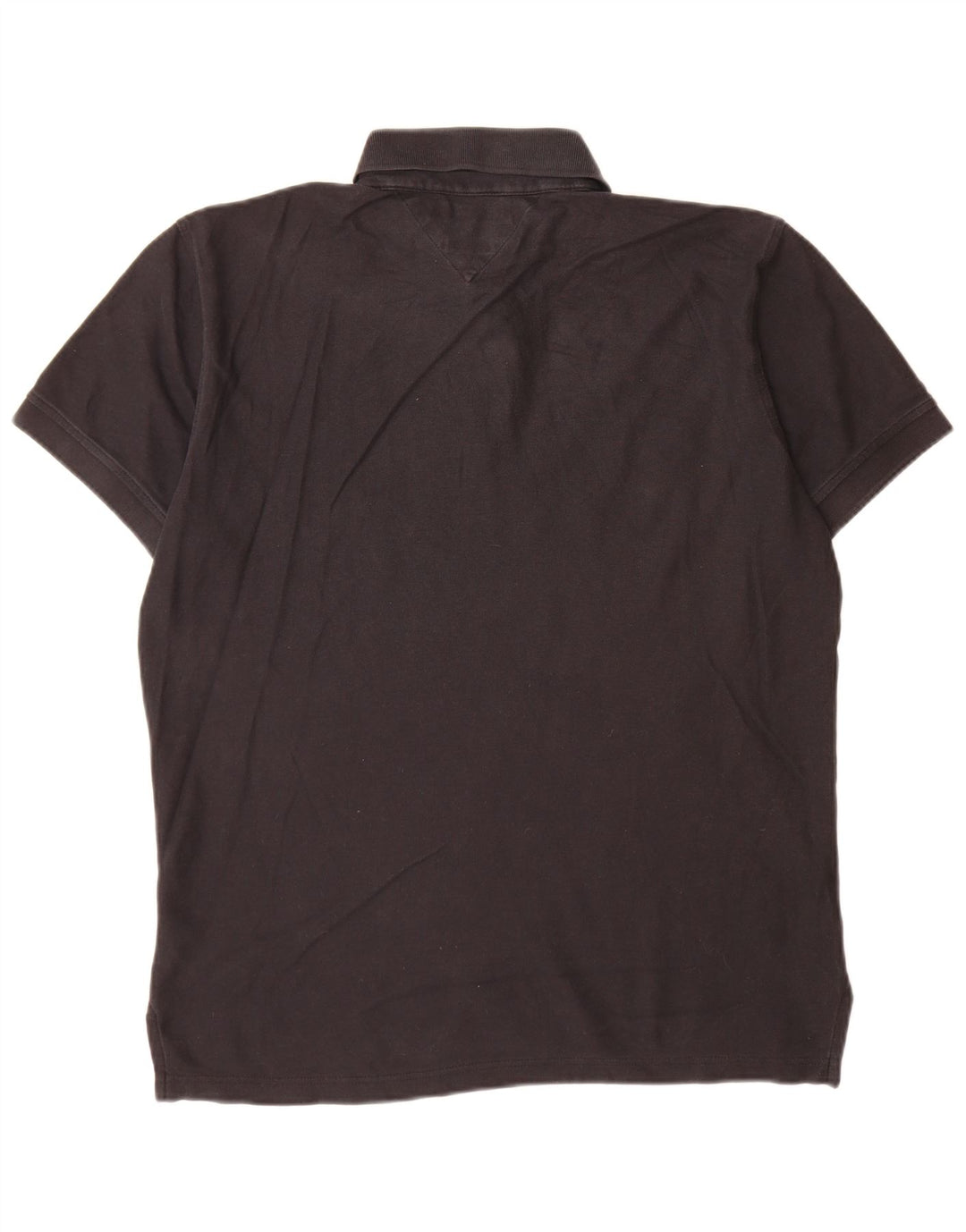 Tommy Hilfiger Herre Regular Fit Polo Shirt Stor sort bomuld