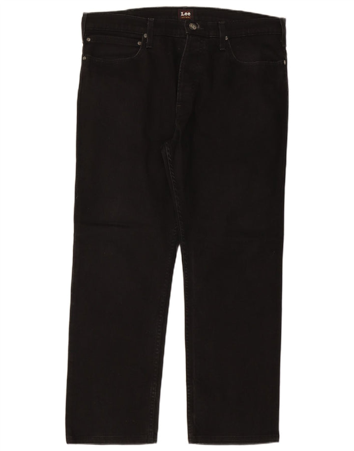 LEE Herre Macky Straight Jeans W36 L27 Sort Bomuld