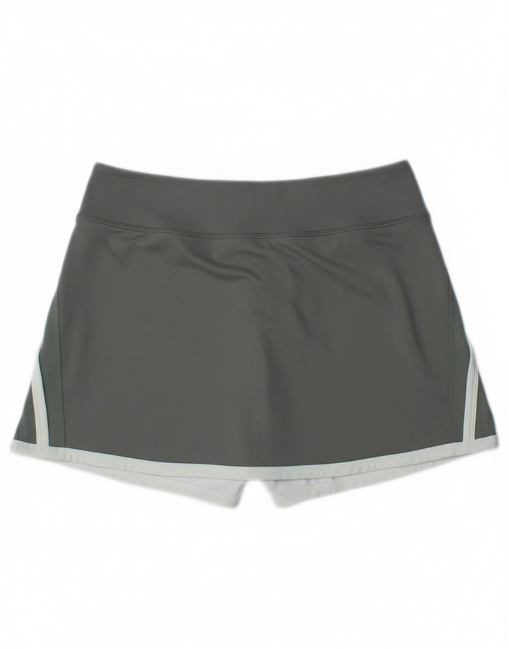 Nike Womens Dri Fit Skort UK 14 Large Grey Colourblock Polyester