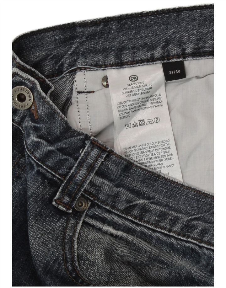 C&A Straight Jeans til mænd W37 L30 blå bomuld