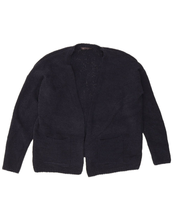 Marks & Spencer Womens Open Cardigan Sweater UK 14 Medium Navy Blue